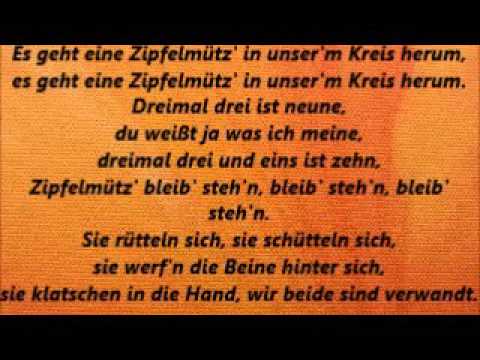 Singe! Es Geht Eine Zipfelmütz'! Mit Text Lyrics