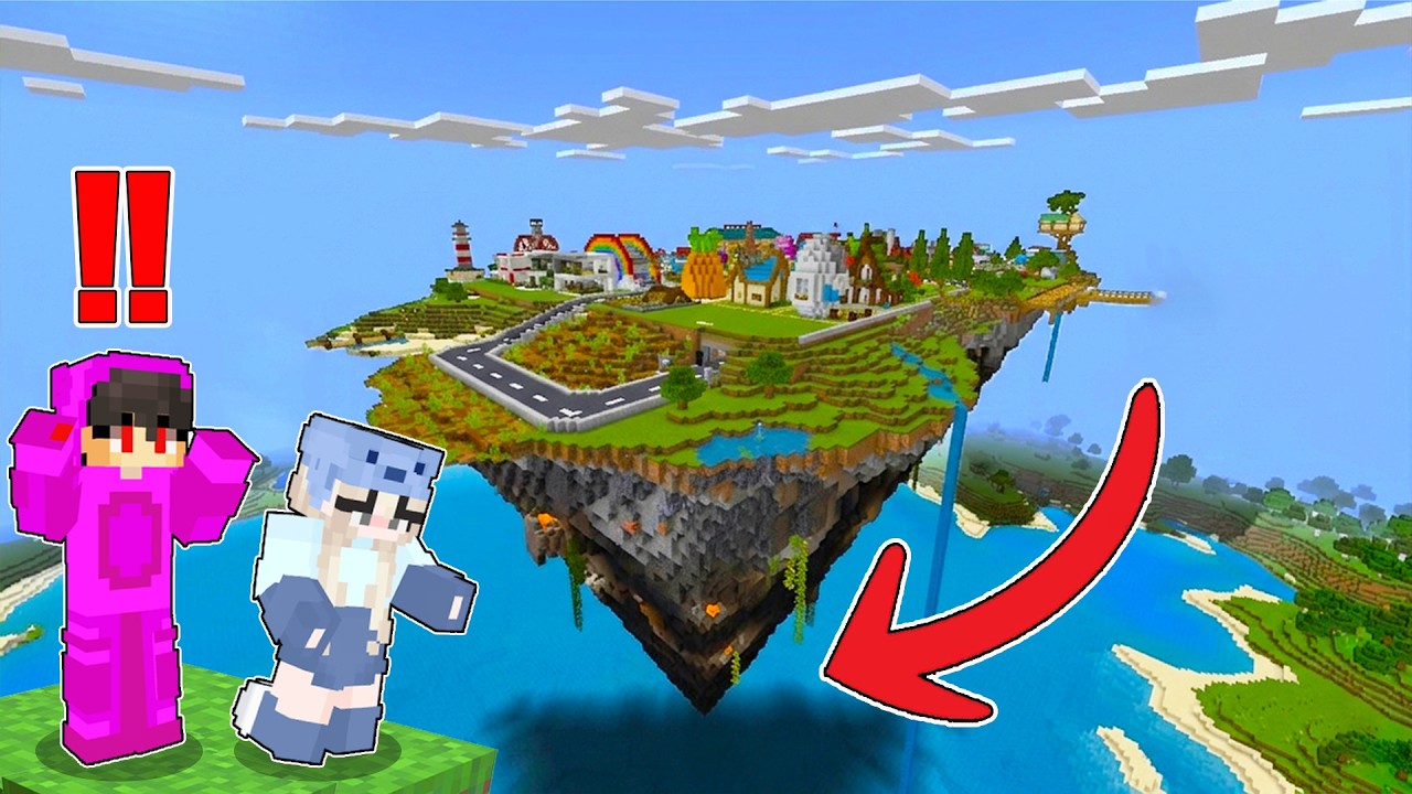 I Built a Giant FLOATING ISLAND in Minecraft.. (Tagalog) - YouTube