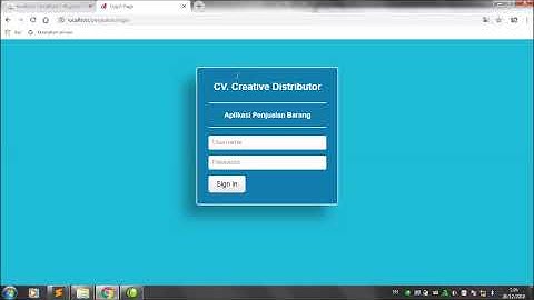 Project Web Programming II (Aplikasi Penjualan Barang)