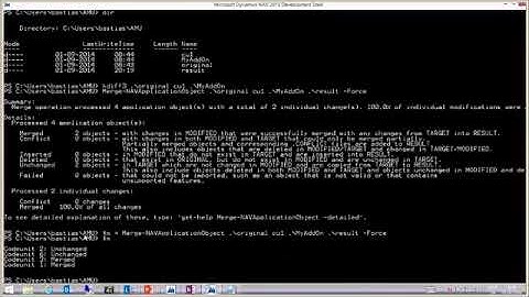 Dynamics NAV 2015 - How Do I Merge Version Lists Using the Application Merge Utilities