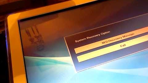 MSI All-In-One recovery Function F3 to restore system back to factory defaults - reinstall OS