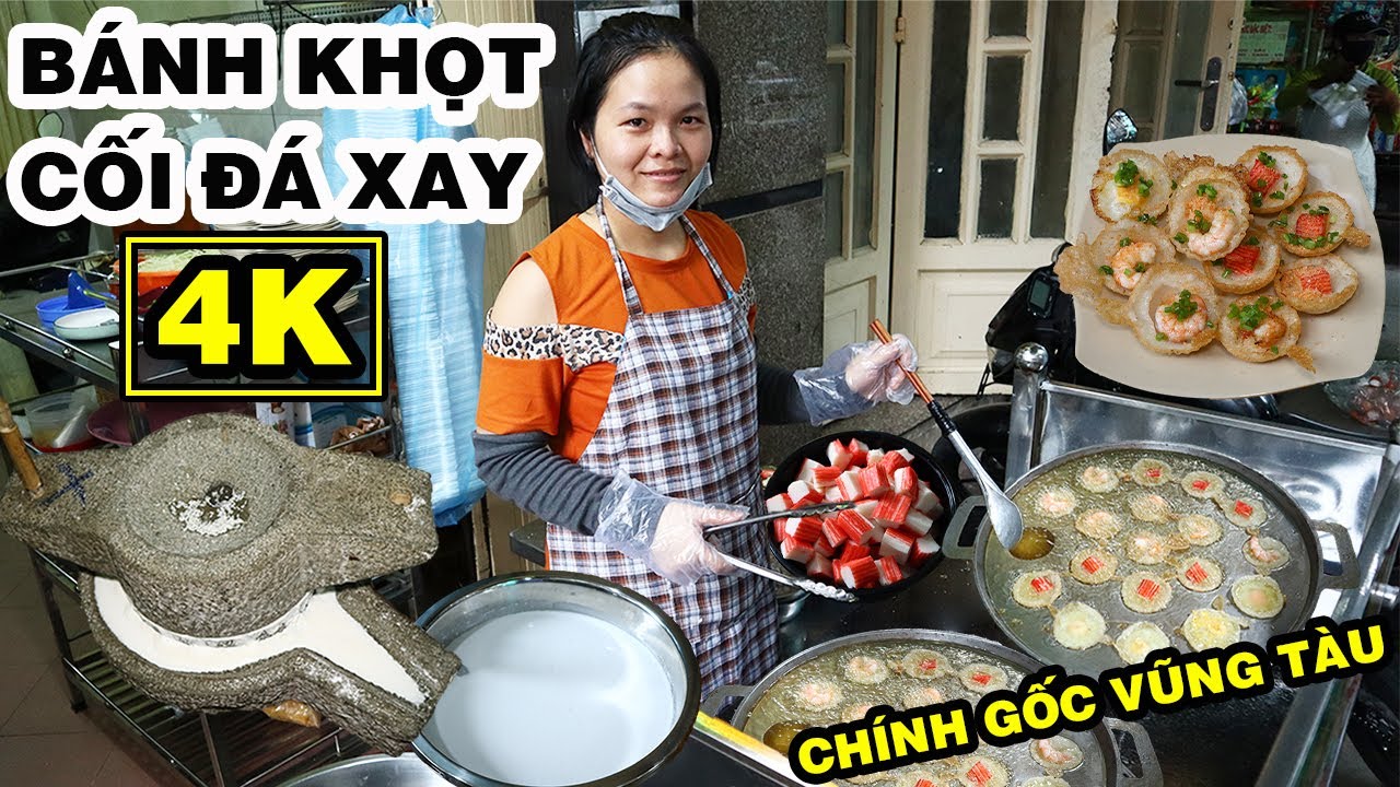 Thơm Ngon BÁNH KHỌT 4K Làm Từ Cối Đá Xay Chính Gốc... - youtube