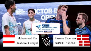 Round 32 - Ardianto/Hidayat (INA) Vs Espersen/Sondergaard  (DEN)  | Badminton HYLO Open 2025