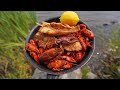 Spicy HUGE Crawfish and Cajun Walleye Catch And Cook!