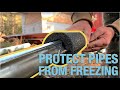 Protect Pipes From Freezing With Pipe Heating Cable & Waterproof Insulation