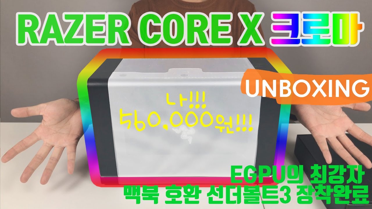 최강 Egpu 레이저 코어X 크로마 언박싱~! /여러분 사지마세요!!!/(Razer Core X Chroma!) - Youtube