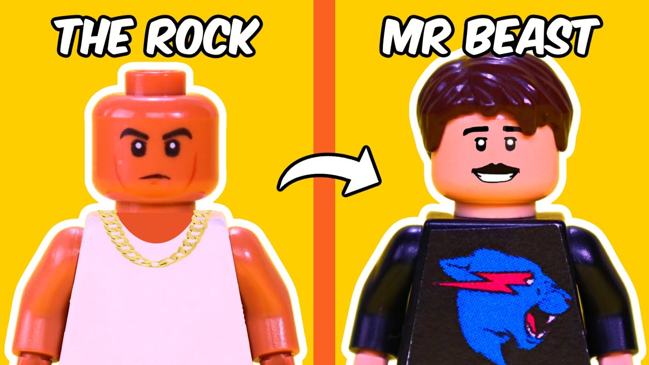 Udlænding Fighter Lav en seng I made FAMOUS people in LEGO... - YouTube