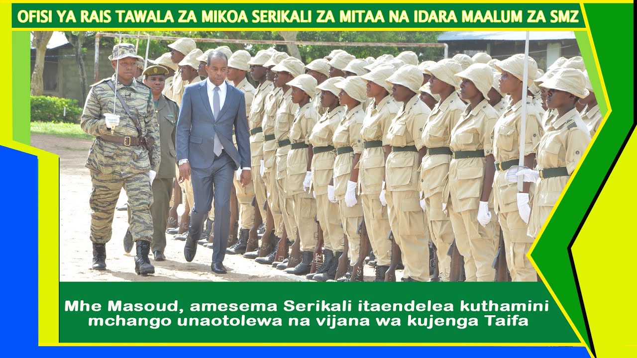 Mhe Masoud, amesema Serikali itaendelea kuthamini mchango unaotolewa na vijana wa kujenga Taifa