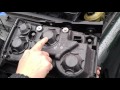 How to change a headlight headlamp on a 2004 Land Rover Discovery Series 2