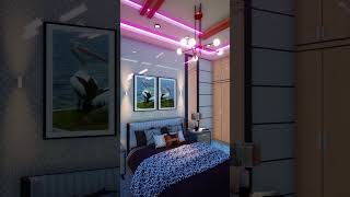 Duplex house design – Full video link in description - Bedroom 3 _ #shorts