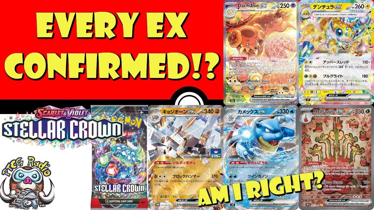 Every Pokémon ex from Stellar Crown Revealed!? NOT as Easy as You