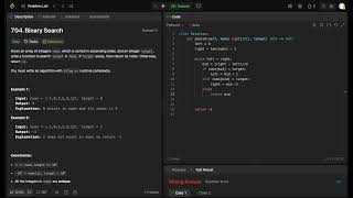 Leetcode 704 - Binary Search - Python (NeetCode 28/150)