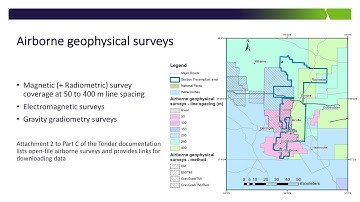 Goldfields Tender Briefing – Geoscience datasets relevant for mineral exploration