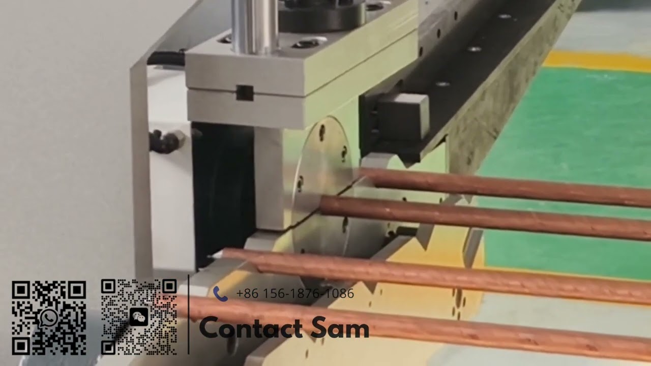 Automatic chamfering machine for solid bar chamfering and tapering