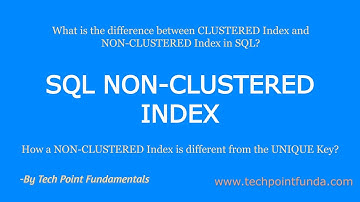SQL Non-Clustered Index | SQL Non-Clustered Indexed View | Non-Clustered Index Structure