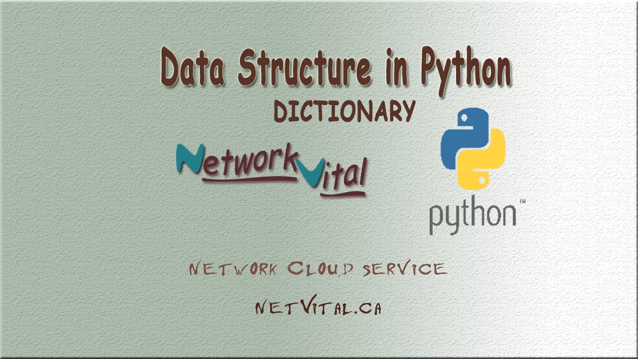 Data Structure in Python (This part: DICTIONARY in Python) - YouTube