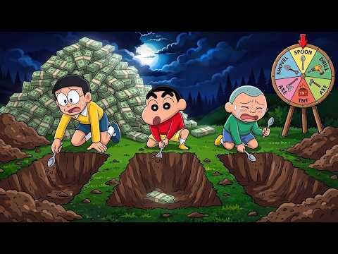 Nobita, Shinchan & Masao Digging Challenge to Get Rich ๐ฑ