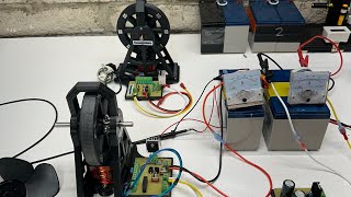 Bedini motor with new prototype ferrite magnet grade 8