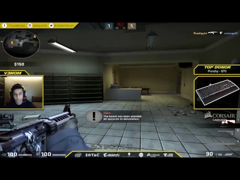 V3nom streaming some casual CSGO - Live Stream #72! csgo console