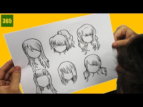 COMMENT DESSINER ANIME -  comment dessiner les cheveux manga