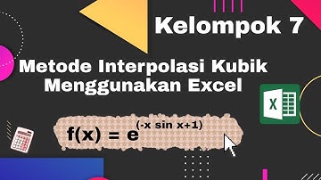 (85) 8.7.1 Metode numerik pengolahan data mlalui interpolasi polinomial "kubik" menggunakan Ms Excel