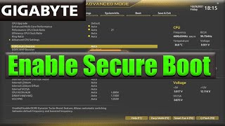 Gigabyte Secure Boot Enable | Rambo Tech |