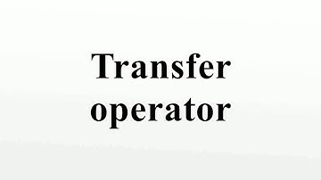 Transfer operator