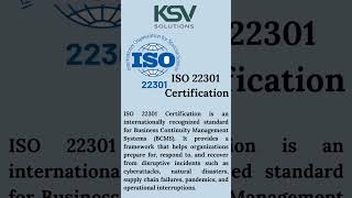 Get certified with KSV Solution and safeguard your business today!!