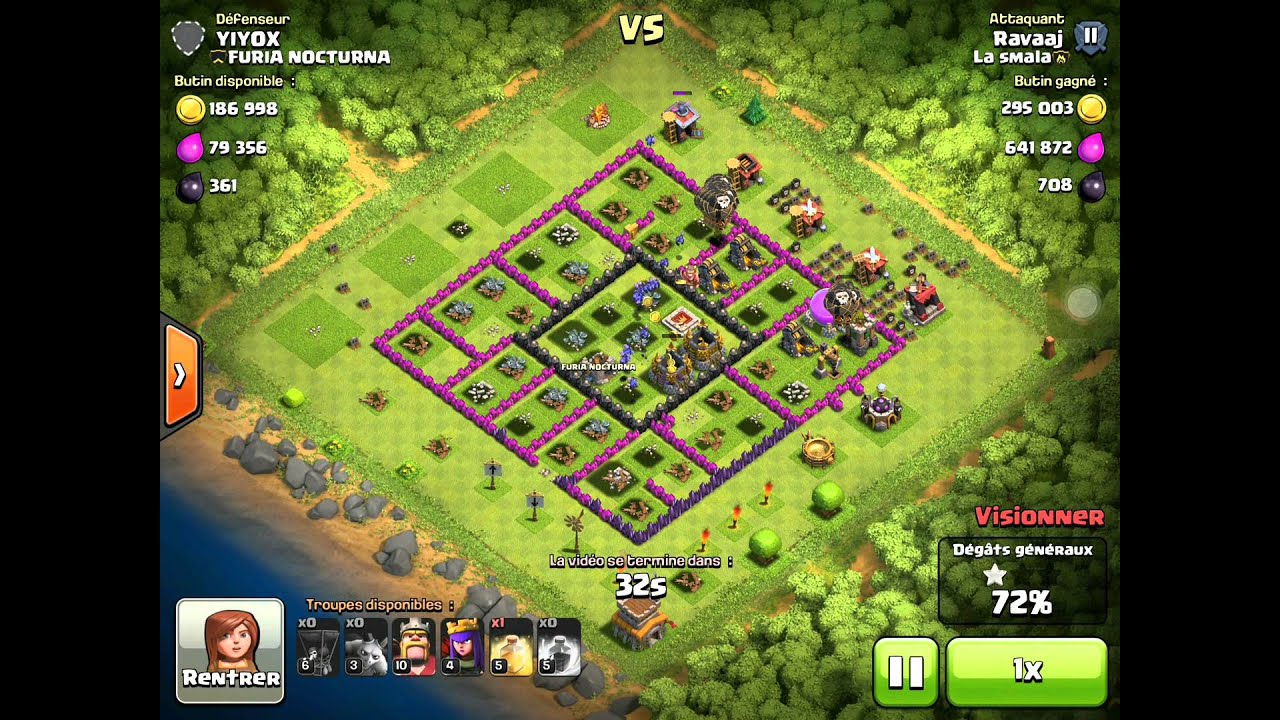 clash of clans gros butin ballon 6