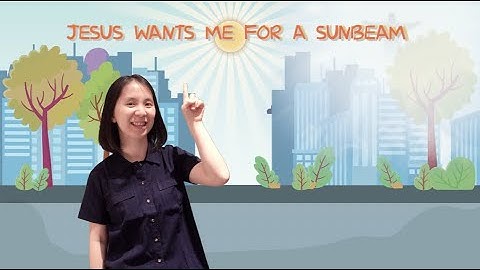 Jesus Wants Me For A Sunbeam | Action Song | Christian Children Song