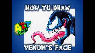 How To Draw Venoms Face