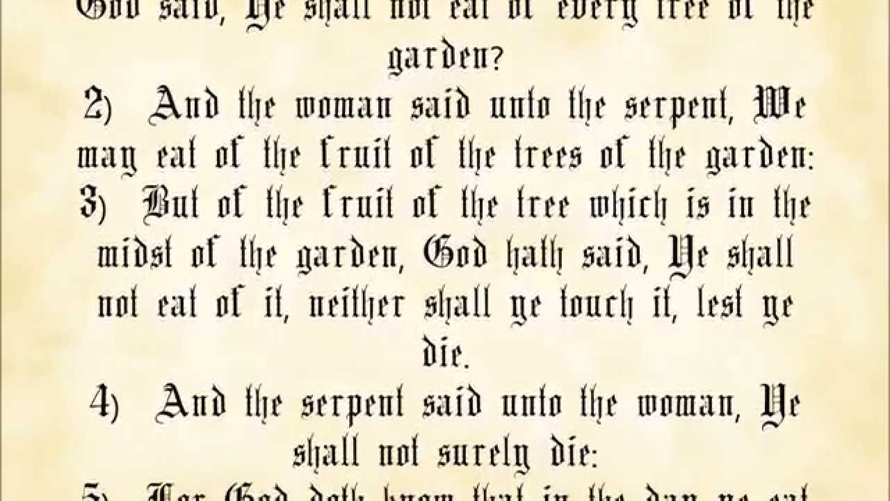 Genesis Chapter 3 King James Authorized Version With Text YouTube genesis-chapter-3-king-james-authorized-version-with-text-youtube