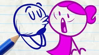 Pencilmate has Girl Trouble! -in- FLIM FEMME & More Pencilmation Cartoons