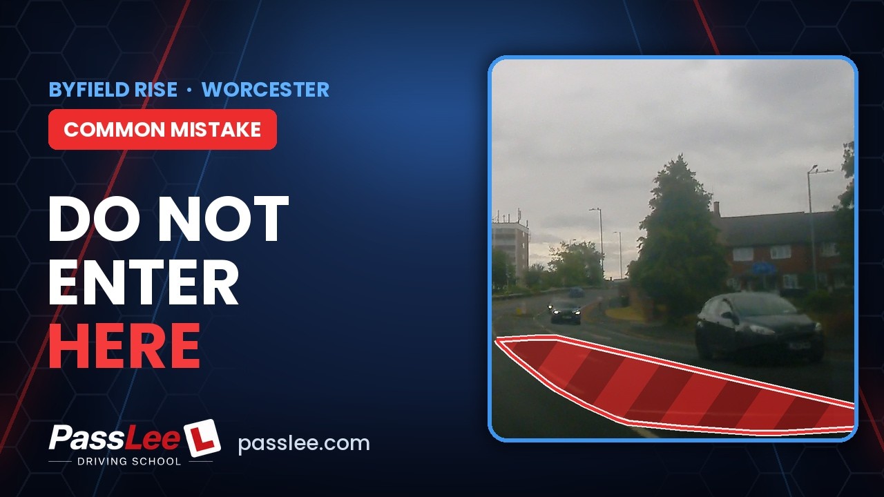 Byfield Rise - Worcester driving test junction
