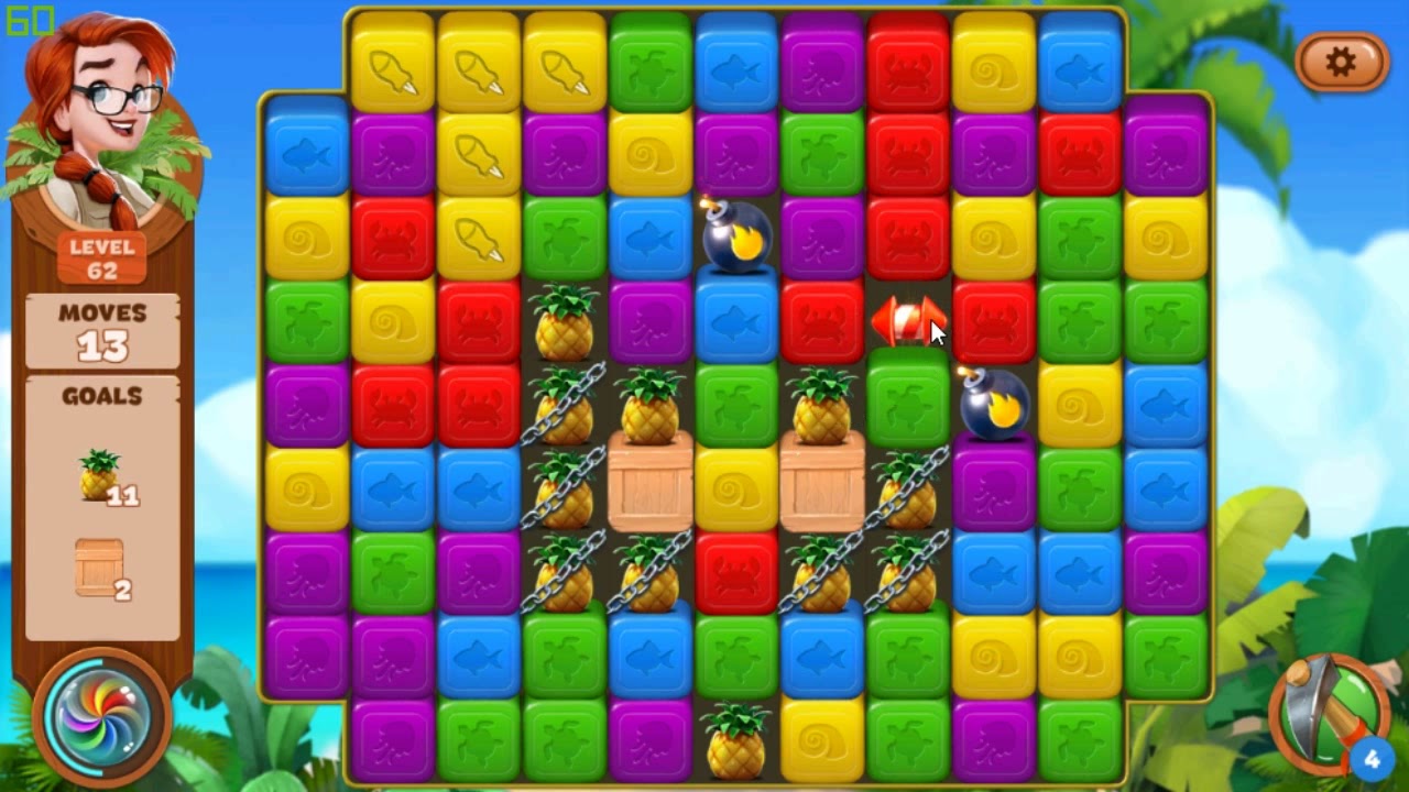 Lost Island Blast Adventure level 62