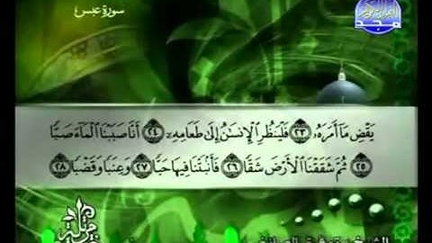 سورة عبس الشيخ توفيق الصائغ