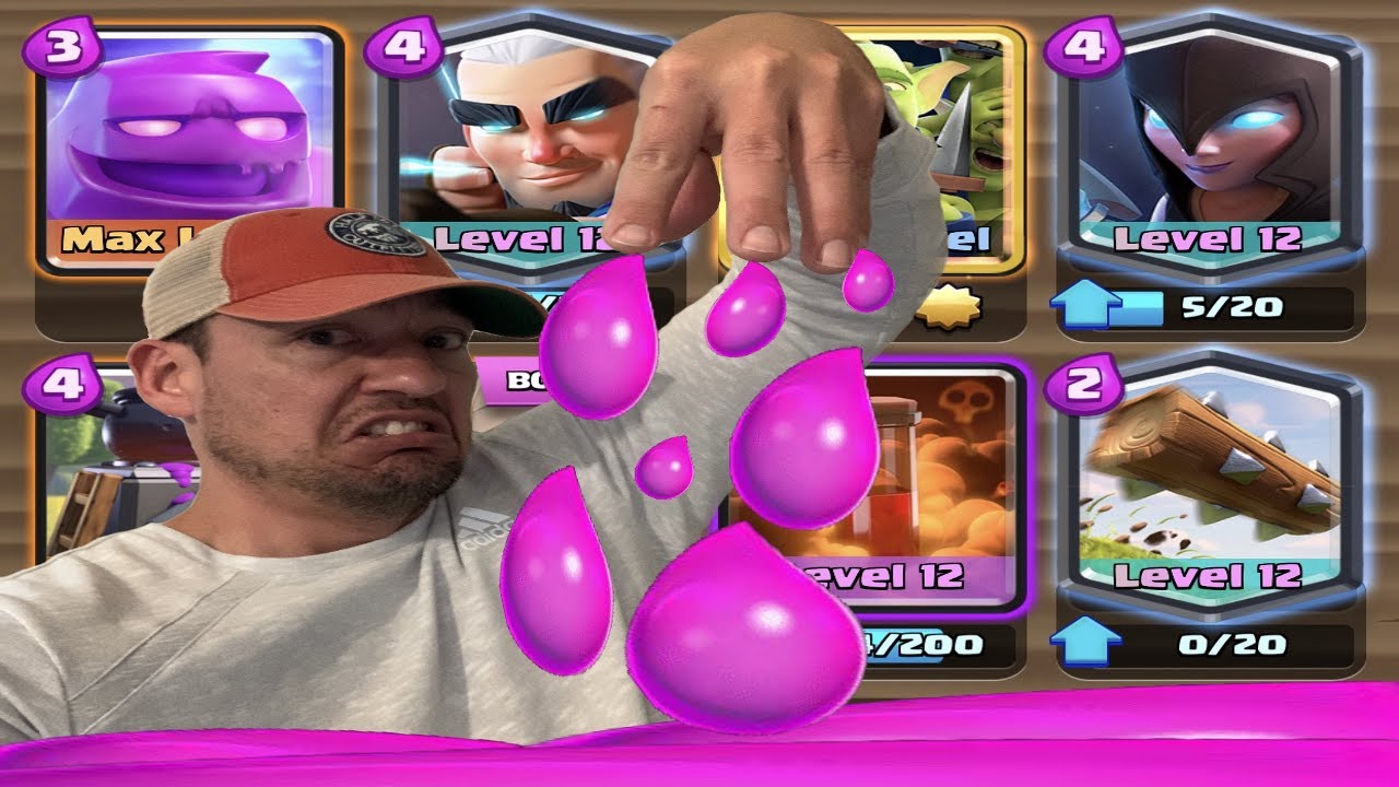 Clash Royale 4 Straight Wins Maxed Elixir Golem Battle