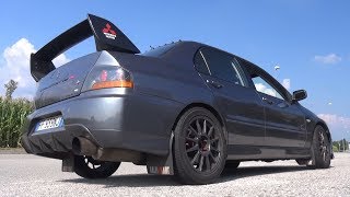 470HP Mitsubishi Lancer Evo VIII MR FQ-340 with HKS Exhaust! - Turbo Blow Off Sound!