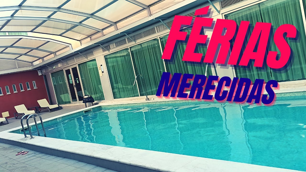 Tour pela piscina e ginásio do Hotel em Monte Gordo, Portugal