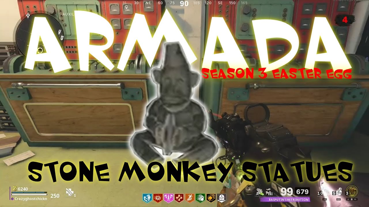 ARMADA STONE MONKEY STATUE LOCATIONS SEASON 3 EASTER EGG SEASON 5 RELOADED OUTBREAK COLDWAR