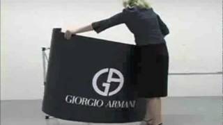 Portable Pop Up Counter Trade Show Podium by www.youhuge.com