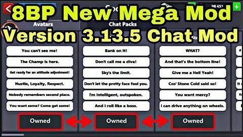 8 Ball Pool - 3.13.5 Chat Pack Mod + Extended Guideline Mod Apk 100 % Anti Ban