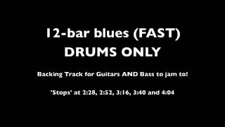 12-Bar Group Jam Track DRUMS ONLY - FAST chords