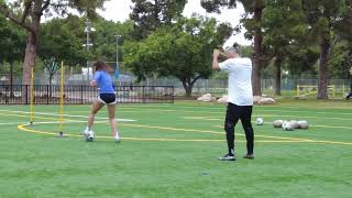 Sunday morning training with coach Anthony and Rina Perez ⚽️🔥 6/2/2024