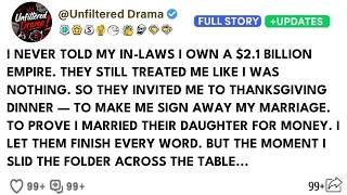 I Never Told My In-Laws I Own A $2.1 Billion Empire. They Handed Me A Postnup And Called Me A Gold