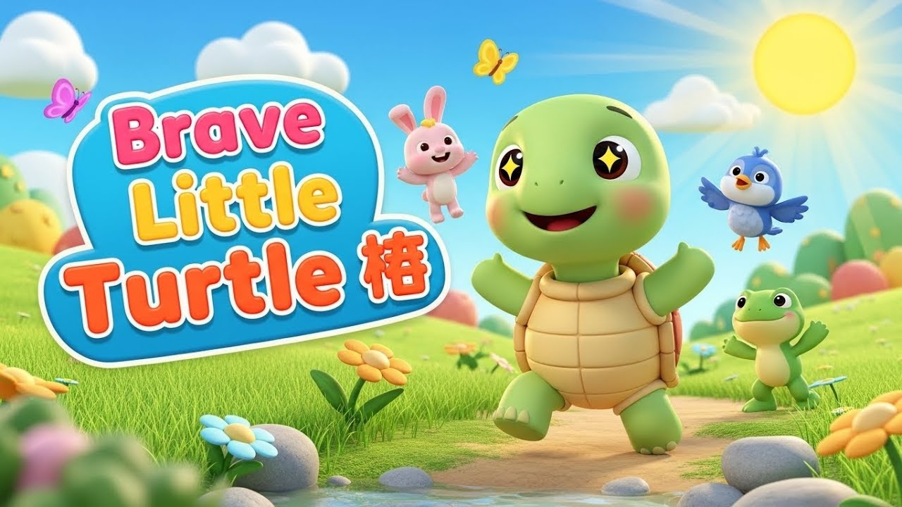 Brave Little Turtle 🐢💖 | Kids Story & Nursery Rhymes | Fun Learning for ...