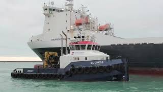 Finlandia Seaways    Trial docking St Helier 16 12 2023