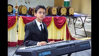 Tejeshvar BP Inspiring Keyboard Performance Graduation Day 2024-25 at GHPS Makanahalli