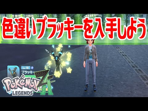 ポケモンZ-A】色違いブラッキーを入手しよう 進化入手【Pokémon