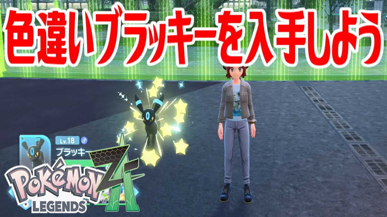 ポケモンZ-A】色違いブラッキーを入手しよう 進化入手【Pokémon
